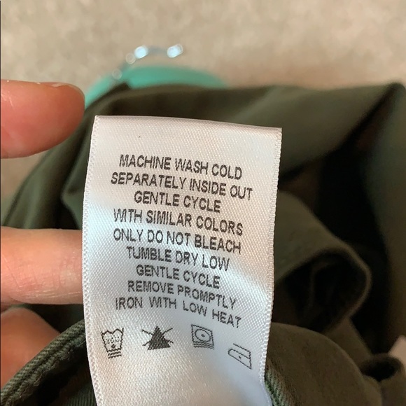 Mid rise army green skinny pant - Picture 6 of 6